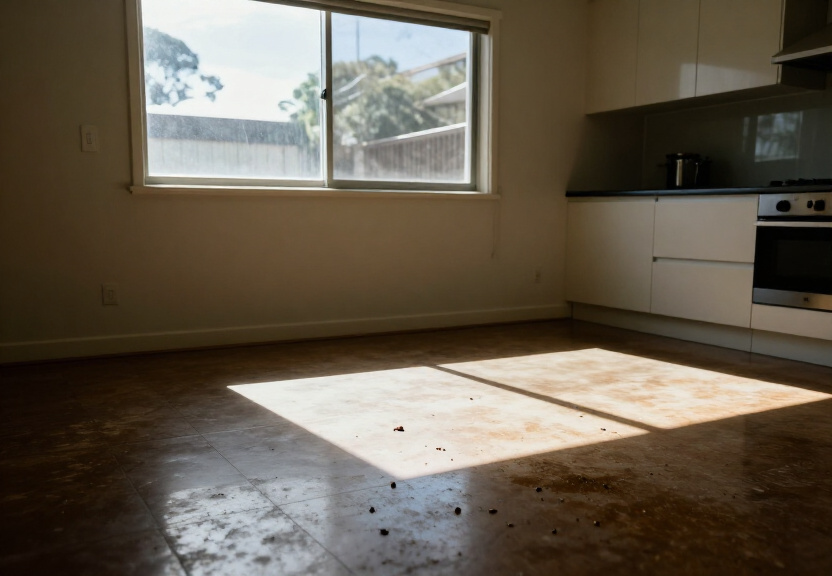 Termite damage in a Woolooware home before treatment